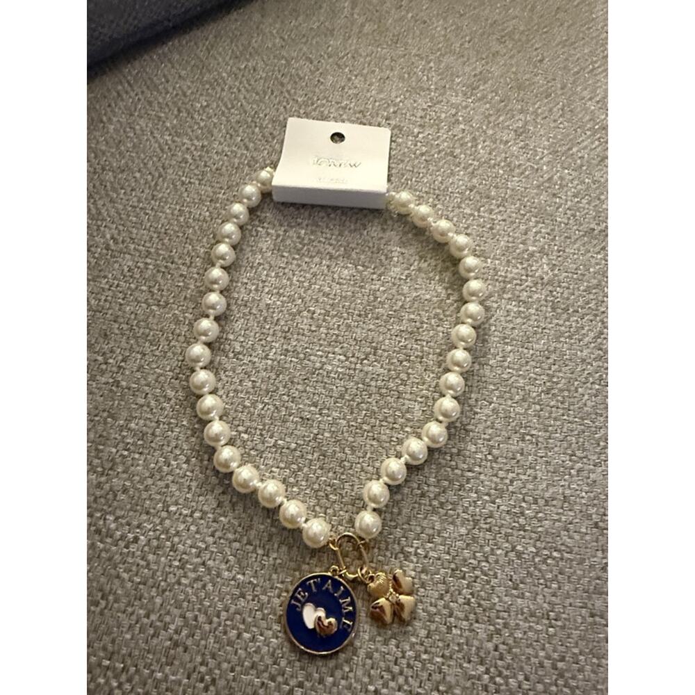 J. Crew Je t'aime pearl pendant necklace - Picture 8 of 11